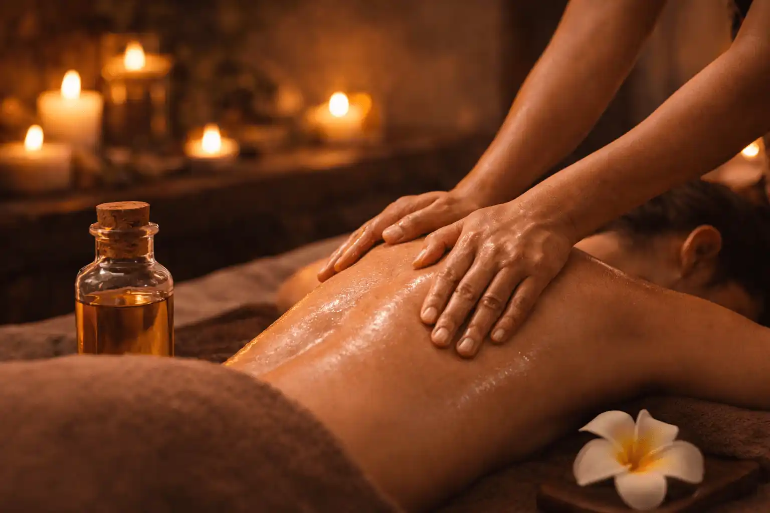Oil massage treatment